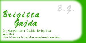 brigitta gajda business card